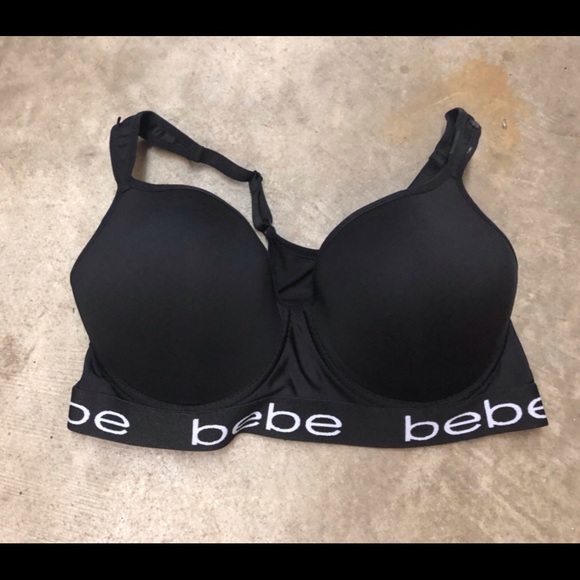 NWT 2 Pack Plus Size BeBe Sports Bras Floral/Black - Picture 3 of 6